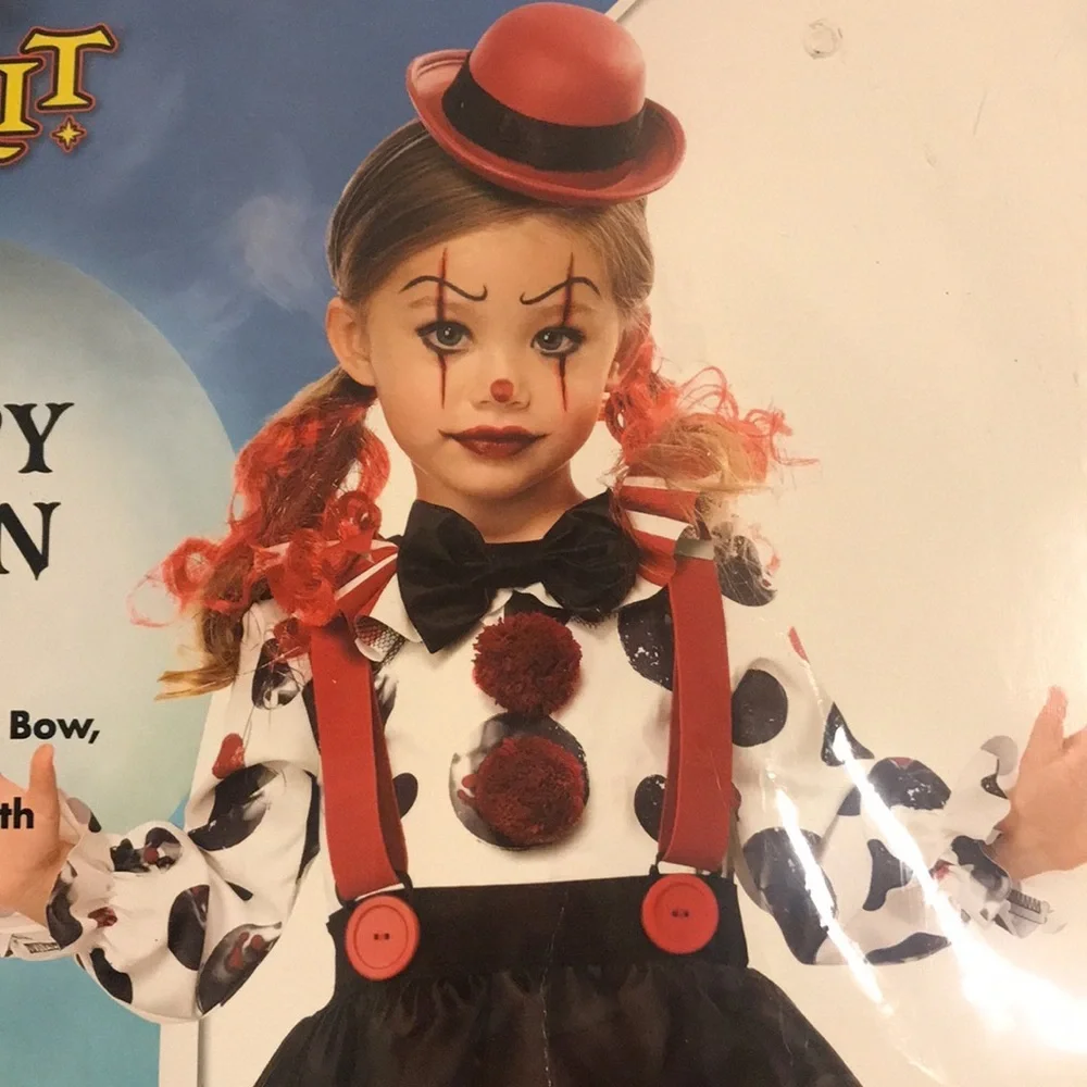 NIP Spirit Girl’s Kreepy Klown Costume